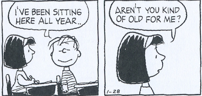 Lydia and Linus, January 28, 1987, from The Complete Peanuts: 1987 to 1988