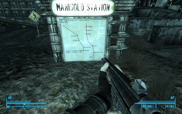 Fallout 3 Metro Map