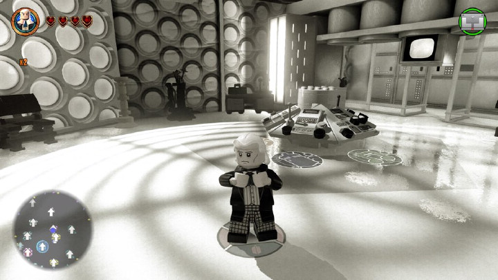 The First Doctor in the TARDIS in LEGO Dimensions