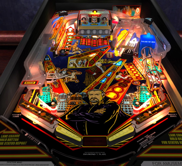 Doctor Who Pinball Table in Pinball Arcade