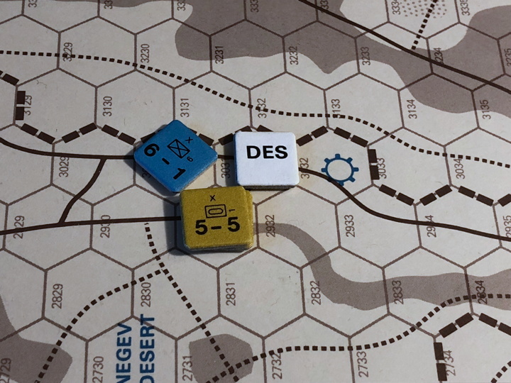 Sinai 1967 Scenario Turn 5 after Arab Combat Phase, Negev Front Sinai 1967 Scenario Turn 5 after Arab Combat Phase, Negev Front