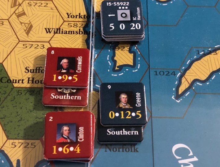 End of Empire, Turn 15, Greene routed in Norfolk