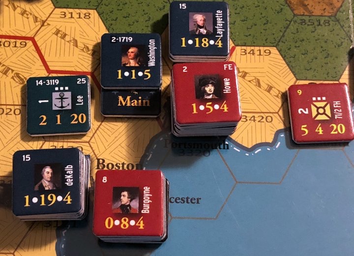 End of Empire, Turn 15, Washington and Howe at Portsmouth