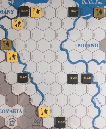 Revolt in the East, Turn 1, Poland revolts