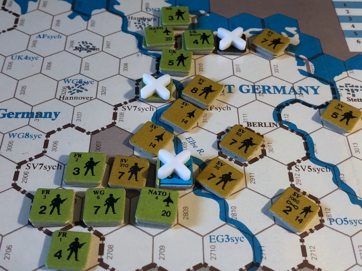 Revolt in the East, Soviet assaults against initial NATO intervention