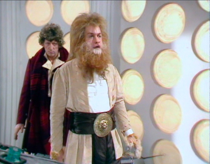 Biroc the Tharil (David Weston) on the loose in the TARDIS