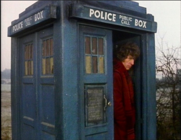 Tom Baker as the Fourth Doctor in Logopolis